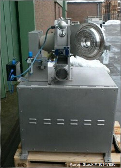 Used-Netzsch-Condux Hanau Pin Disc Mill, type CUM 250/SP-DSF (= Druckstossfest). Material of construction is 316L stainless ...