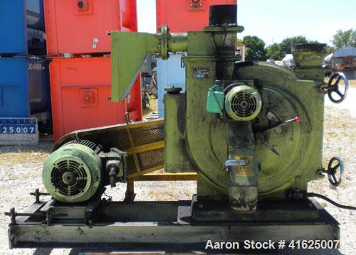 Used Yaskawa and Company YM Micro Cut Classifying Mill, Type YACA-400HS. Capacity 300 to 20000 kg/hr, cut size 8 micron meter to 100 micron meter. 15" diameter grinding disk, 4130/40 stainless steel....