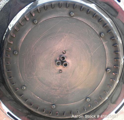 Used Yaskawa and Company YM Micro Cut Classifying Mill, Type YACA-400HS. Capacity 300 to 20000 kg/hr, cut size 8 micron meter to 100 micron meter. 15" diameter grinding disk, 4130/40 stainless steel....