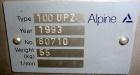 Used Stainless SteelAlpine Laboratory Fines Impact Mill Grinding System, Model 100 UPZ-II