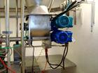 Used Kemutec Universal Mill, Stainless Steel. Approximately 400 mm diameter. Can be used with pin or beater blades. Main motor approximately 7.5 kw belt driven. Includes feeder hopper, Kek stainless ...
