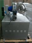 Used Netzsch-Condux Hanau Pin Disc Mill, type CUM 250/SP-DSF (= Druckstossfest). Material of construction is 316L stainless steel (1.4571), polished inside. Rotor size diameter 9.75