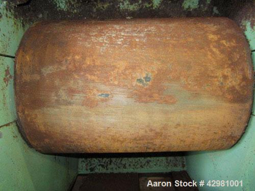 Used CPM Roskamp Series 900 Roller Mill, Type DP900-12, Carbon Steel.  (2) Pairs of  9’’ diameter x 12’’ wide rolls. Manually adjustable.  Manual feed gate adjustment, top feed hopper.  Driven by a 1...