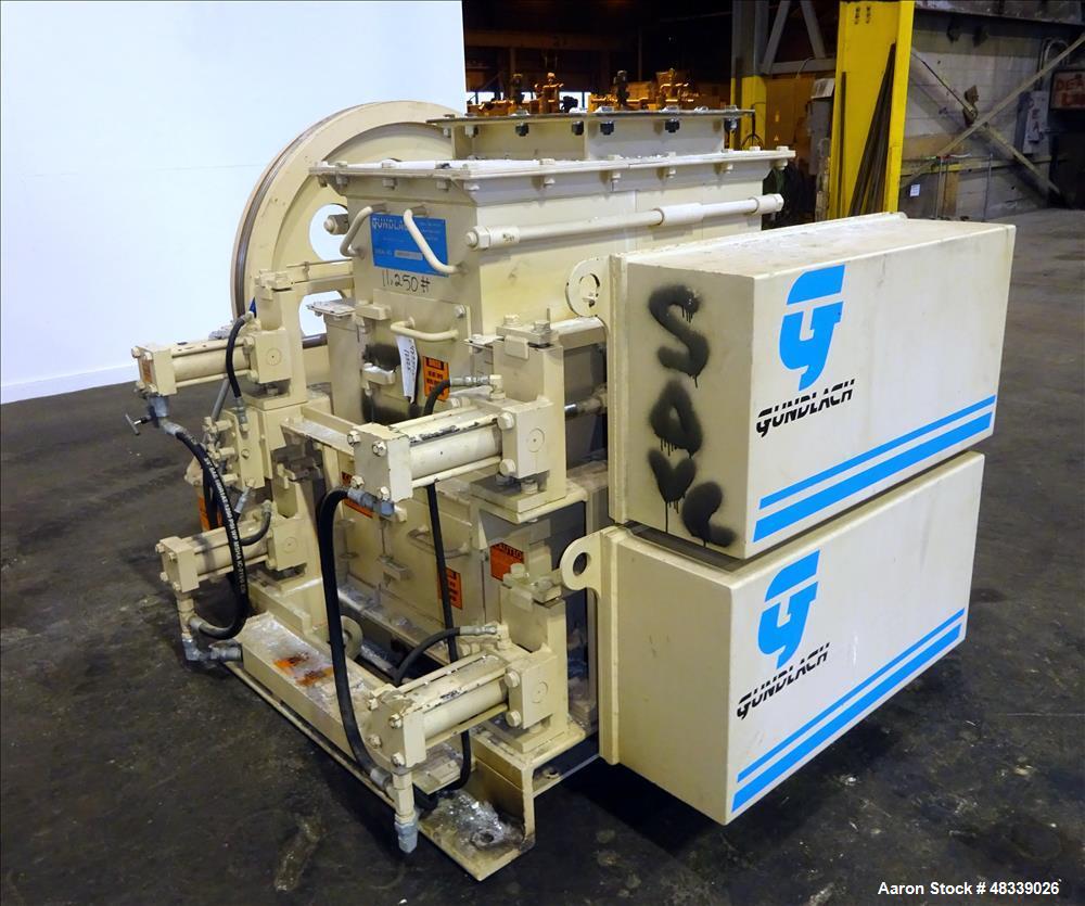Used Gundlach Heavy Duty Roll Crusher, Model 3020D, Carbon Steel.