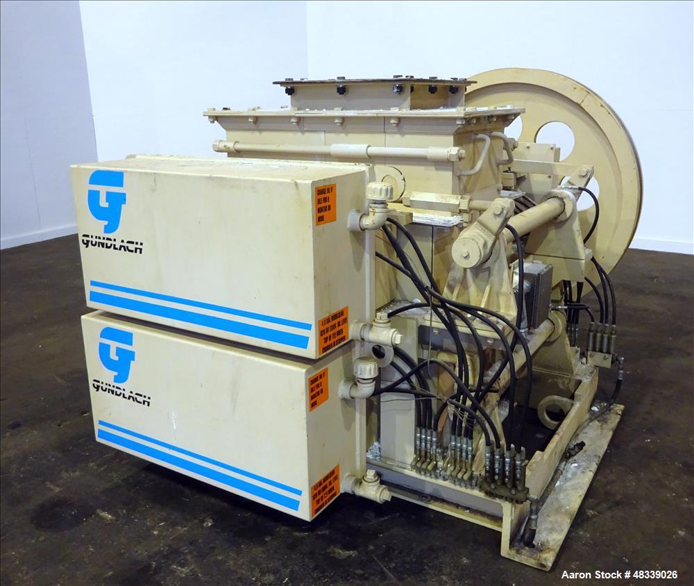 Used Gundlach Heavy Duty Roll Crusher, Model 3020D, Carbon Steel.