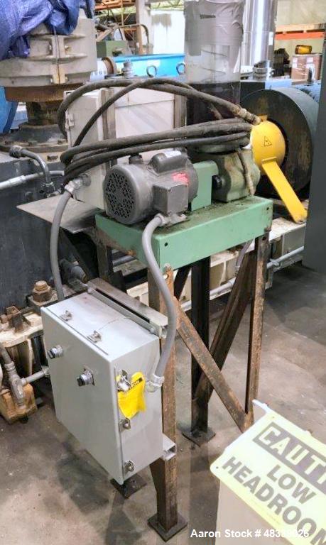 Used Gundlach Heavy Duty Roll Crusher, Model 3020D, Carbon Steel.