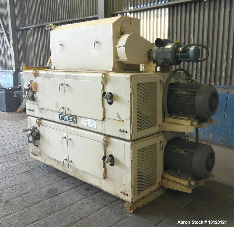 Used Suehiro M-15 2 Pair High Cracking Roller Mill | Industrial Corrugated Roll Mill