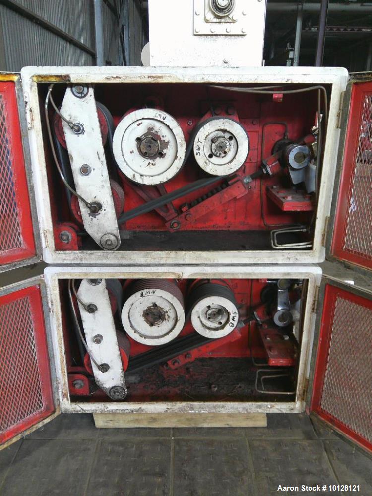 Used Suehiro M-15 2 Pair High Cracking Roller Mill | Industrial Corrugated Roll Mill