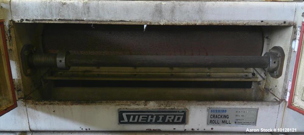 Used Suehiro M-15 2 Pair High Cracking Roller Mill | Industrial Corrugated Roll Mill
