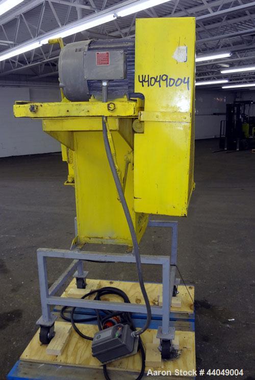 Used Roskamp Roller Mill, Model K, Carbon Steel. (2) Approximately 9" diameter x 12" wide grooved rolls, manually adjustable, 11" X 13" top feed, bottom discharge. Driven by a 7.5 hp, 3/60/230/460 vo...