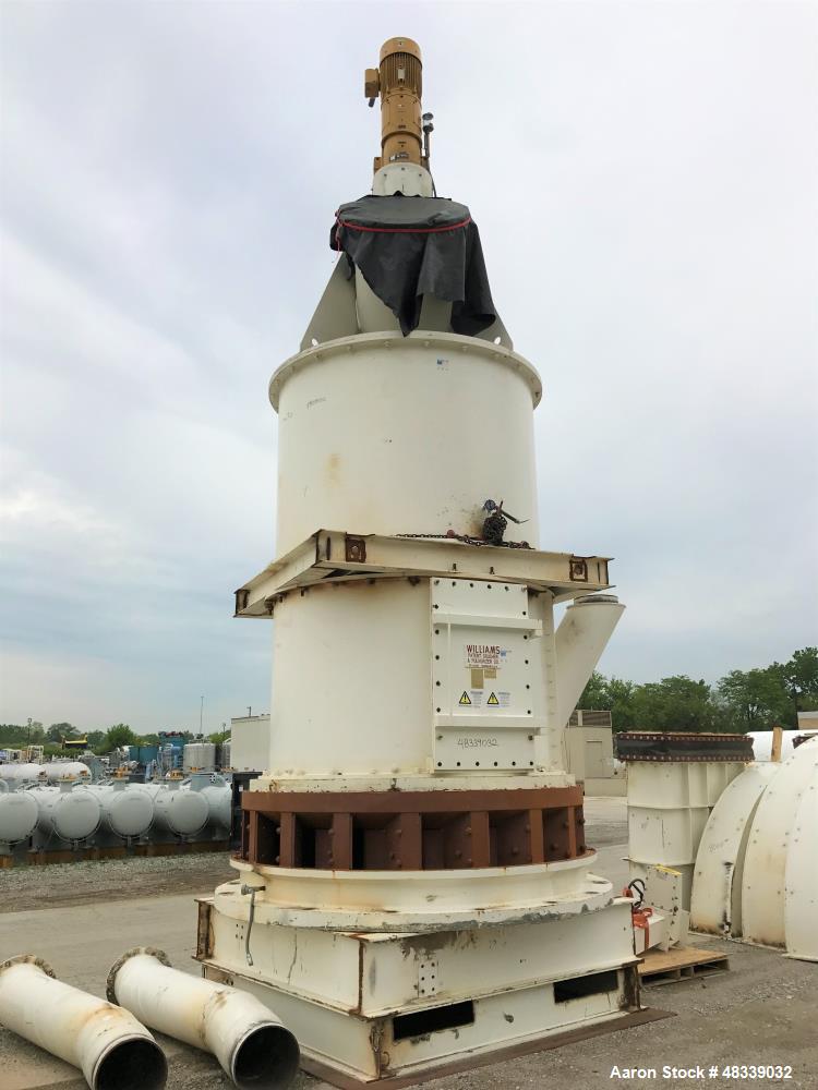 Used Williams 85" Fluid Bed Roller Mill.
