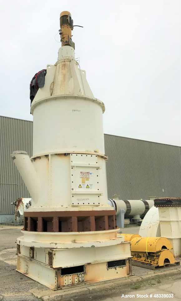 Used Williams 85" Fluid Bed Roller Mill.