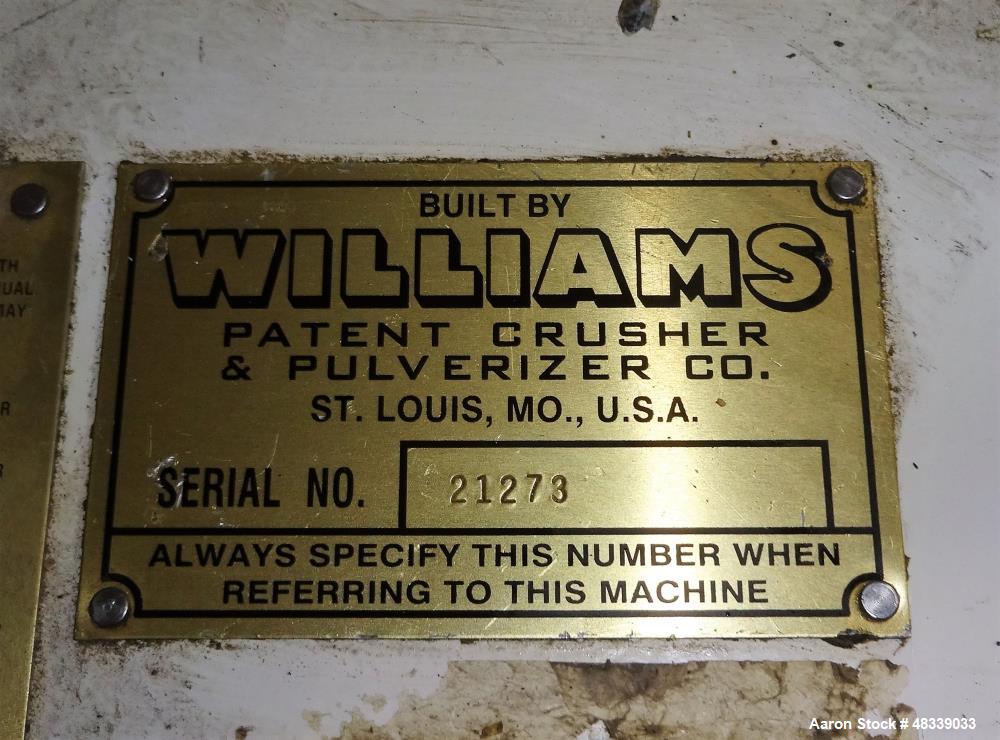 Used Williams 85" Fluid Bed Roller Mill.