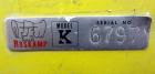 Used Roskamp Roller Mill, Model K, Carbon Steel. (2) Approximately 9