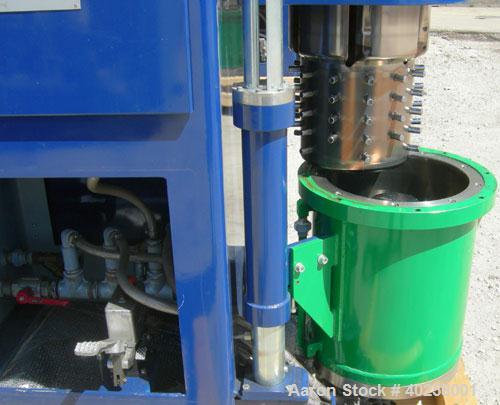 Used Drais SuperFlow high performance perl mill, model DCP-SF170C. 15 liter (3.9 gallon) carbon steel jacketed bowl 14 3/8" diameter x 19" deep rated 5 bar (72 psi) at 98 deg C (208 F).  Bowl has sta...