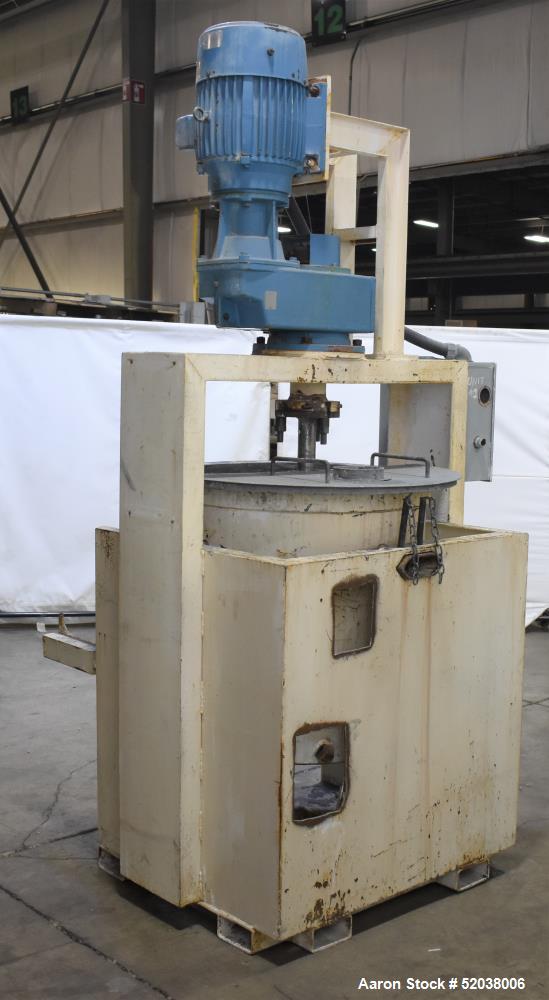 Used- Attritor. Approximate 80 Gallon capacity. Non-jacketed mixing vessel, approximate 28-1/2" diameter x 29-1/2" deep. App...