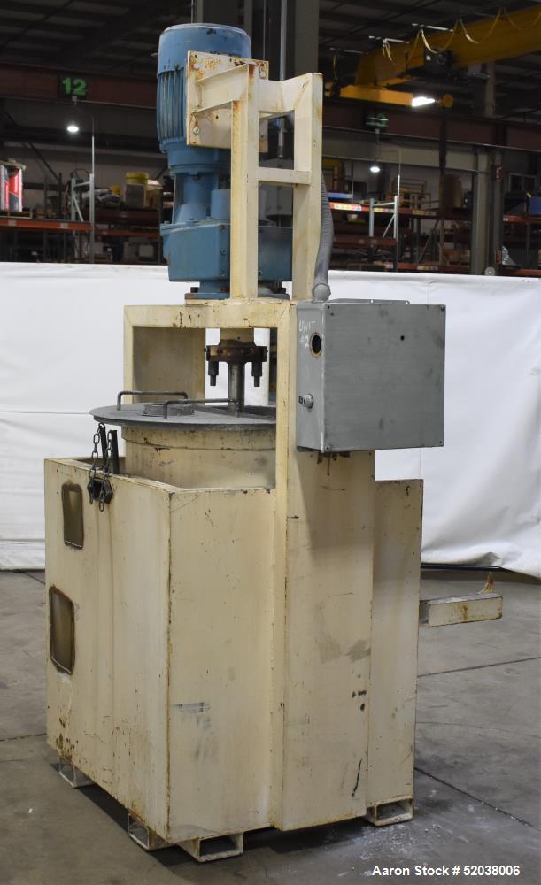 Used- Attritor. Approximate 80 Gallon capacity. Non-jacketed mixing vessel, approximate 28-1/2" diameter x 29-1/2" deep. App...