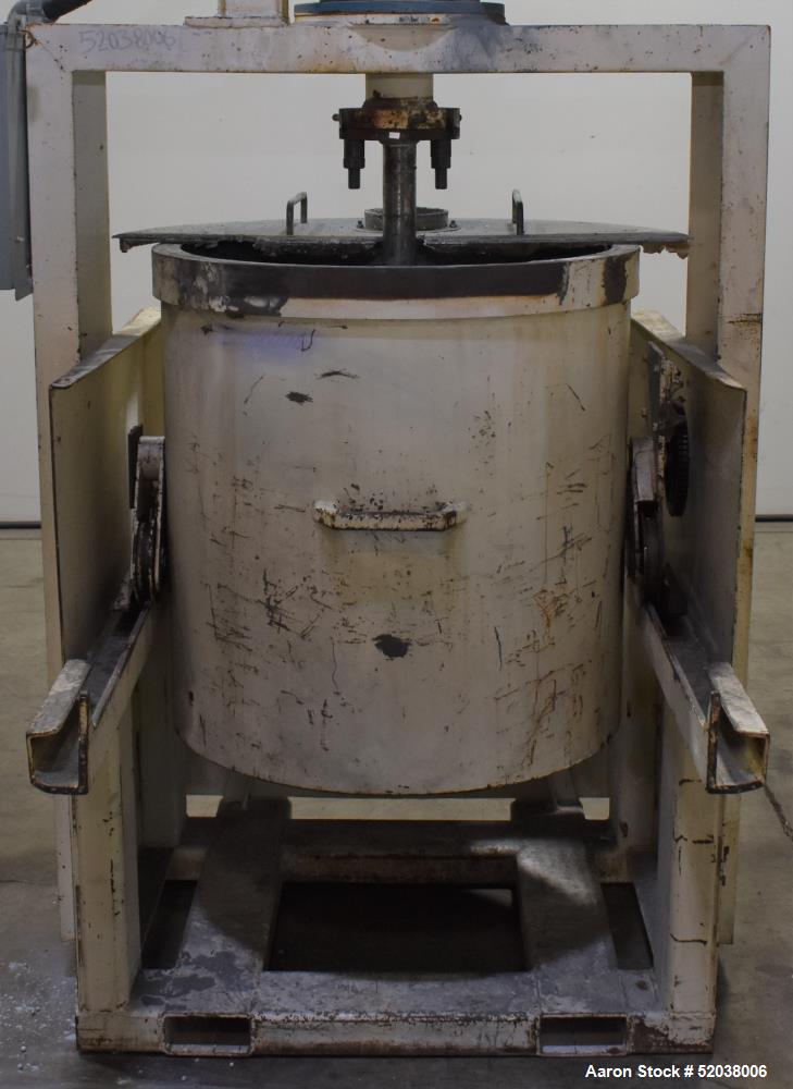 Used- Attritor. Approximate 80 Gallon capacity. Non-jacketed mixing vessel, approximate 28-1/2" diameter x 29-1/2" deep. App...