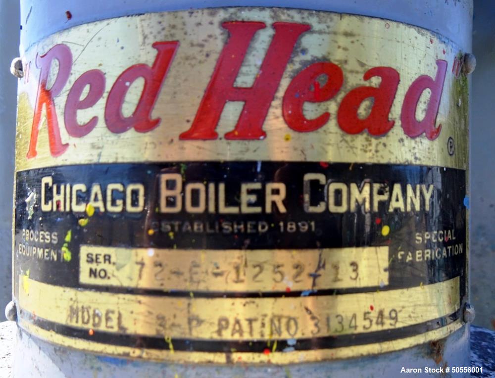 Used Chicago Boiler "Red Head" Model 3-P Vertical Grinding Mill