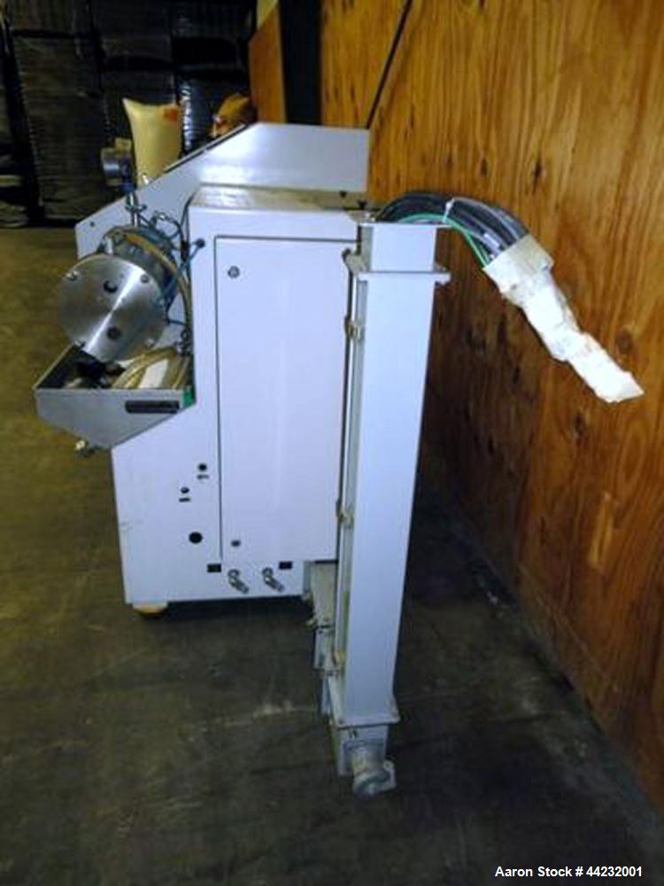 Used WAB Horizontal Dyno Mill (Dispersion Media Mill), Model KD6, Stainless steel contacts. Production is approximately 20-150 kg per hour, Grinding container is approximately 6 liters, 15kw, 3/60/48...