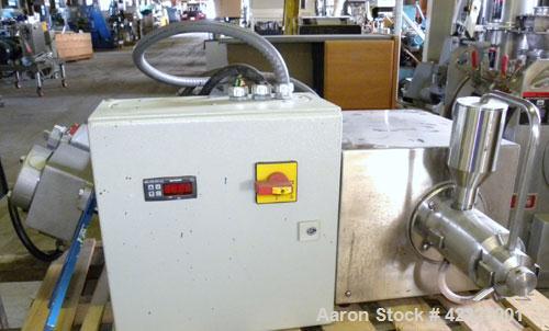 Used Eiger Machinery Mini Motor Media Mill, model MKII-M250-VSE-EXP, 304 stainless steel. Horizontal jacketed chamber approximately 2’’ diameter x 6’’ long. Sample size 50-120 mls, bead charge 20-40 ...
