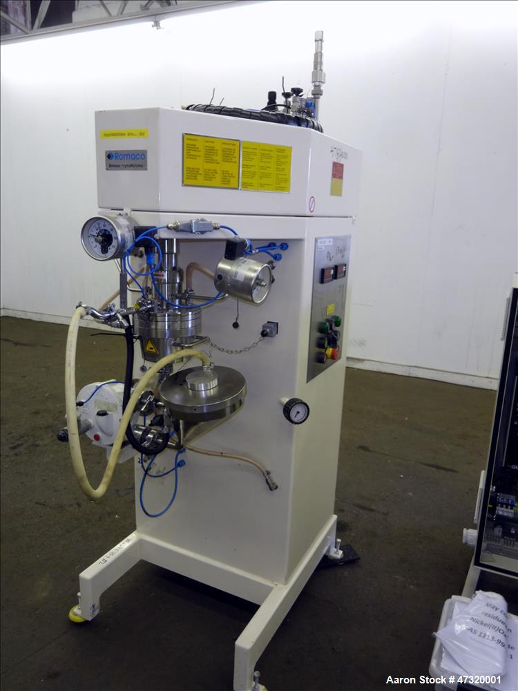 Used Romaco Fryma Koruma Coball Annular Gap Bead Mill, Model MS 12.