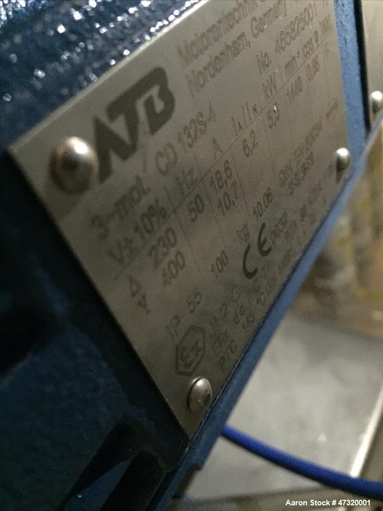 Used Romaco Fryma Koruma Coball Annular Gap Bead Mill, Model MS 12.