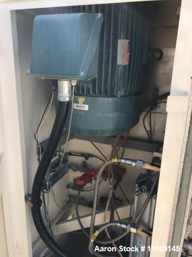 Used Fryma Coball Mill, Model MS-50. High performance annular gap bead mill for sub-micron milling. Capacity: 4 m3/hr. Capacity size 3 gallon(11.4 liter). Capacity range approximately: 150-1000kg/hr....
