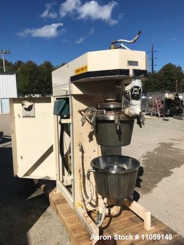 Used Fryma Coball Mill, Model MS-50. High performance annular gap bead mill for sub-micron milling. Capacity: 4 m3/hr. Capacity size 3 gallon(11.4 liter). Capacity range approximately: 150-1000kg/hr....
