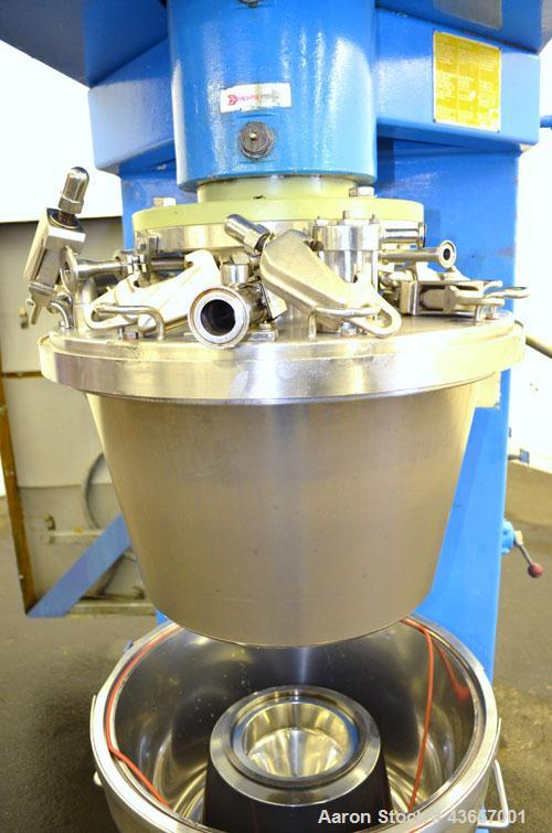 Used Fryma CoBall Annular Gap Bead Mill, Model MS-50. 316 Stainless steel product contact areas. Jacketed bowl, grinding volume 8 liter (2.11 gallon). Jacket rated 3 bar (43.5 psi). Approximate throu...