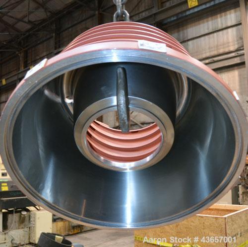 Used Fryma CoBall Annular Gap Bead Mill, Model MS-50. 316 Stainless steel product contact areas. Jacketed bowl, grinding volume 8 liter (2.11 gallon). Jacket rated 3 bar (43.5 psi). Approximate throu...