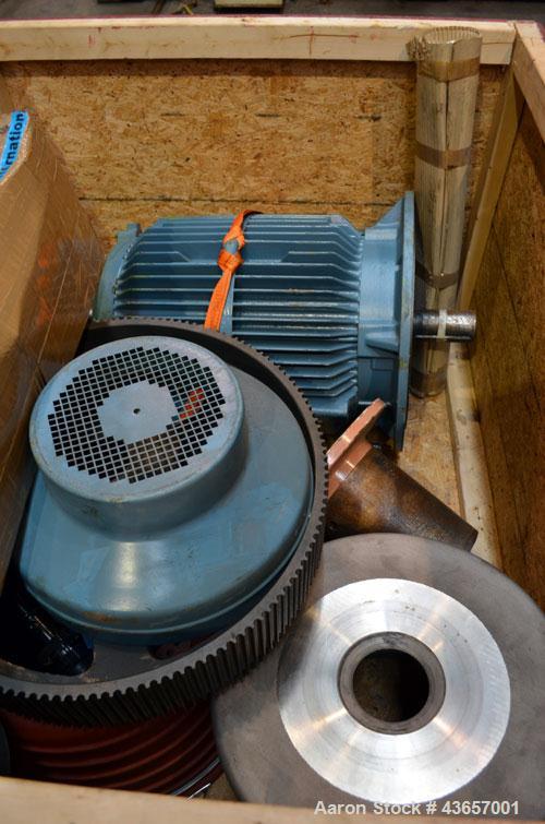 Used Fryma CoBall Annular Gap Bead Mill, Model MS-50. 316 Stainless steel product contact areas. Jacketed bowl, grinding volume 8 liter (2.11 gallon). Jacket rated 3 bar (43.5 psi). Approximate throu...