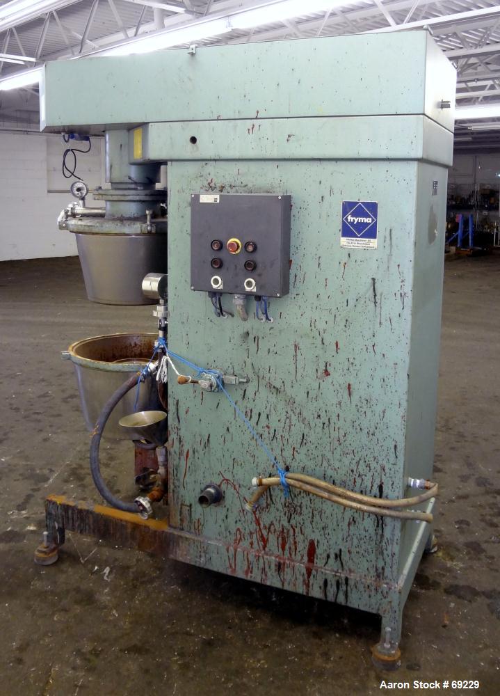 Used Fryma Coball Mill, Type MSZ50