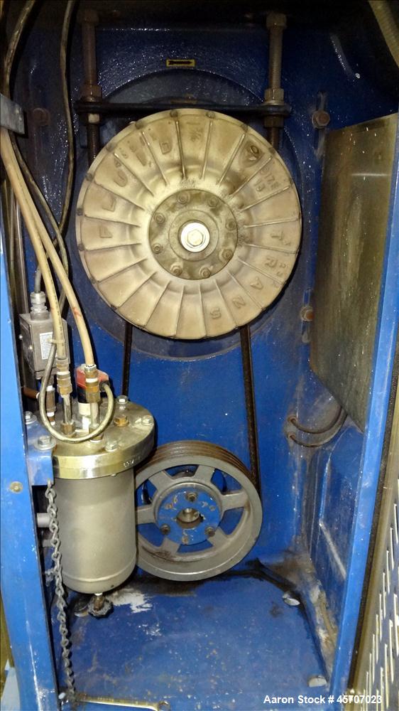 Used Netzsch Horizontal Media Mill, Model LMC60(E), Carbon Steel Jacketed Chamber, Porcelain Lined. Capacity 49.5 liters. Chamber approximately 11-3/4" diameter x 36" long with disc type agitator wit...