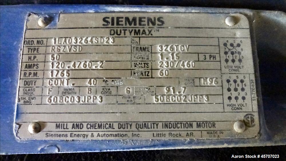 Used Netzsch Horizontal Media Mill, Model LMC60(E), Carbon Steel Jacketed Chamber, Porcelain Lined. Capacity 49.5 liters. Chamber approximately 11-3/4" diameter x 36" long with disc type agitator wit...