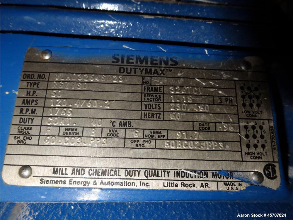 Used Netzsch Horizontal Media Mill, Model LMC60(E), Carbon Steel Jacketed Chamber, Porcelain Lined. Capacity 49.5 liters. Chamber approximately 11-3/4" diameter x 36" long with disc type agitator wit...