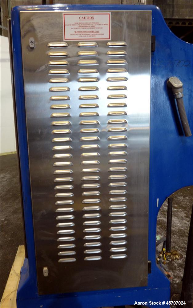 Used Netzsch Horizontal Media Mill, Model LMC60(E), Carbon Steel Jacketed Chamber, Porcelain Lined. Capacity 49.5 liters. Chamber approximately 11-3/4" diameter x 36" long with disc type agitator wit...