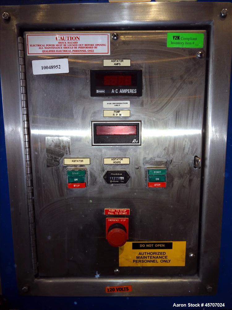 Used Netzsch Horizontal Media Mill, Model LMC60(E), Carbon Steel Jacketed Chamber, Porcelain Lined. Capacity 49.5 liters. Chamber approximately 11-3/4" diameter x 36" long with disc type agitator wit...