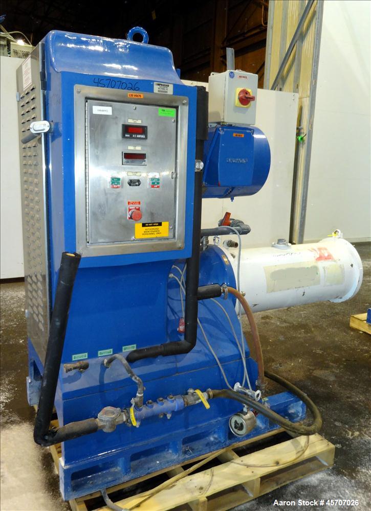 Used Netzsch Horizontal Media Mill, Model LMC60(E), Carbon Steel Jacketed Chamber, Porcelain Lined. Capacity 49.5 liters. Chamber approximately 11-3/4" diameter x 36" long with no discs, no side cham...