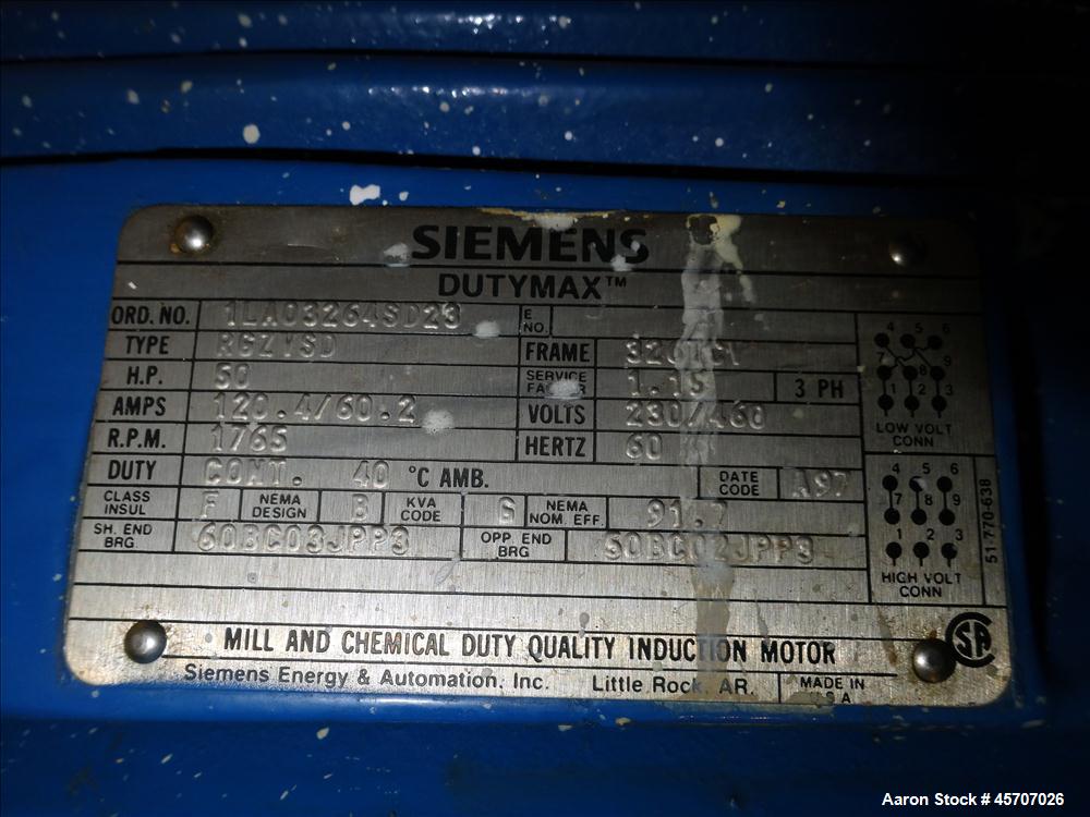 Used Netzsch Horizontal Media Mill, Model LMC60(E), Carbon Steel Jacketed Chamber, Porcelain Lined. Capacity 49.5 liters. Chamber approximately 11-3/4" diameter x 36" long with no discs, no side cham...