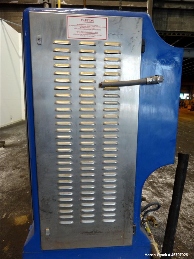 Used Netzsch Horizontal Media Mill, Model LMC60(E), Carbon Steel Jacketed Chamber, Porcelain Lined. Capacity 49.5 liters. Chamber approximately 11-3/4" diameter x 36" long with no discs, no side cham...