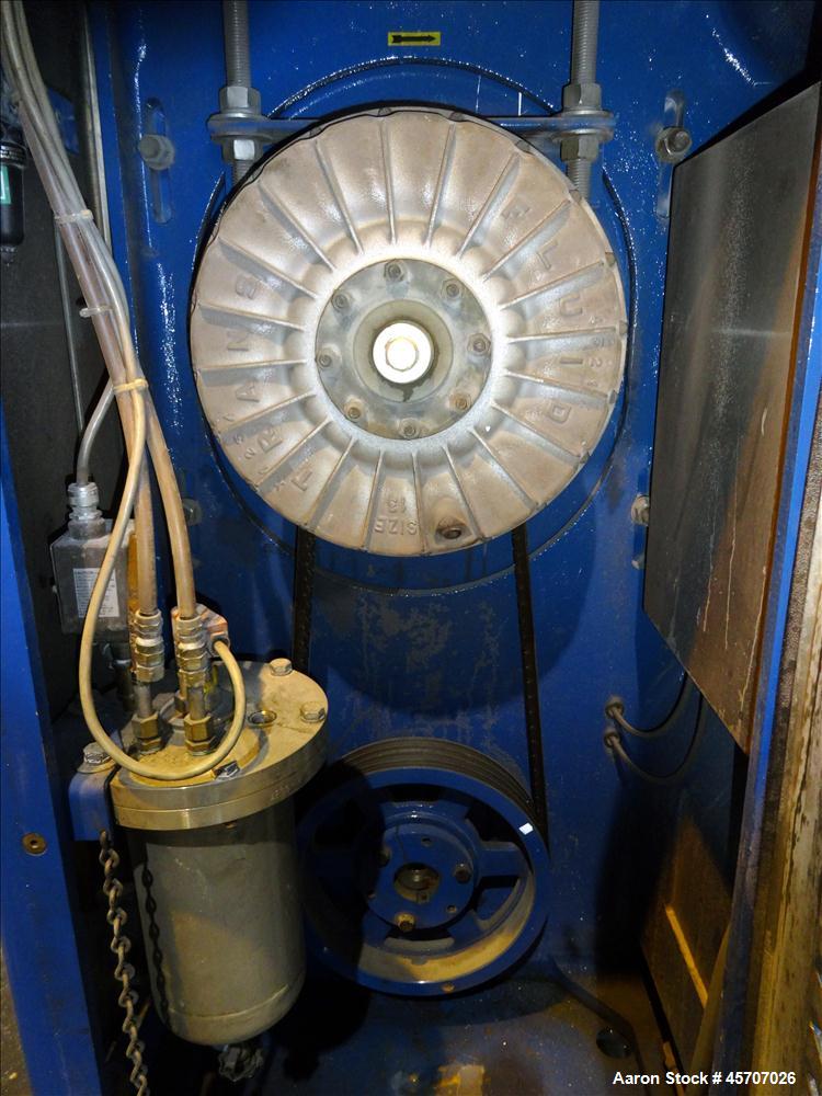 Used Netzsch Horizontal Media Mill, Model LMC60(E), Carbon Steel Jacketed Chamber, Porcelain Lined. Capacity 49.5 liters. Chamber approximately 11-3/4" diameter x 36" long with no discs, no side cham...