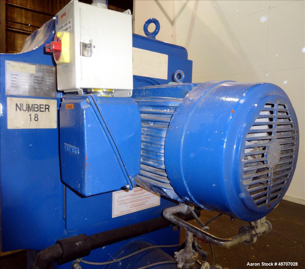Used Netzsch Horizontal Media Mill, Model LMC60(E), Carbon Steel Jacketed Chamber, Porcelain Lined. Capacity 49.5 liters. Chamber approximately 11-3/4" diameter x 36" long with disc type agitator wit...