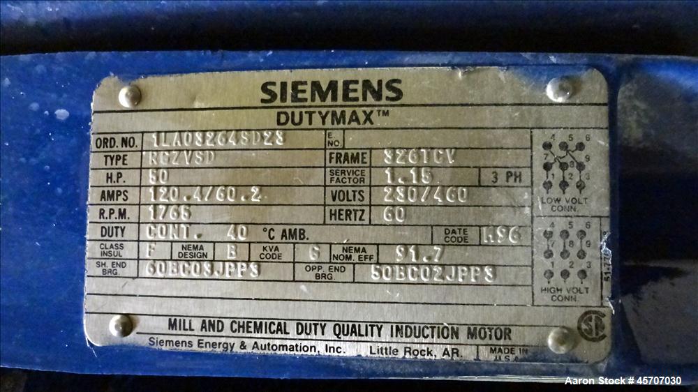Used Netzsch Horizontal Media Mill, Model LMC60(E), Carbon Steel Jacketed Chamber, Porcelain Lined. Capacity 49.5 liters. Chamber approximately 11-3/4" diameter x 36" long with disc type agitator wit...