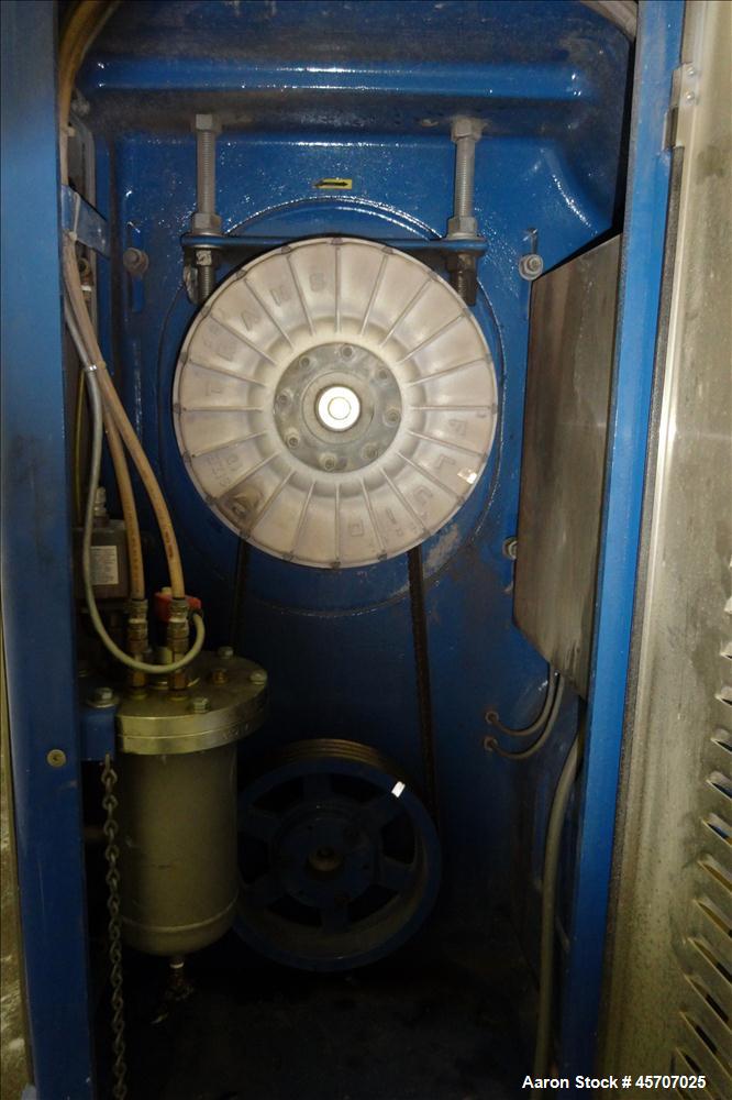 Used Netzsch Horizontal Media Mill, Model LMC60(X), Carbon Steel Jacketed Chamber, Porcelain Lined. Capacity 49.5 liters. Chamber approximately 11-3/4" diameter x 36" long with disc type agitator wit...