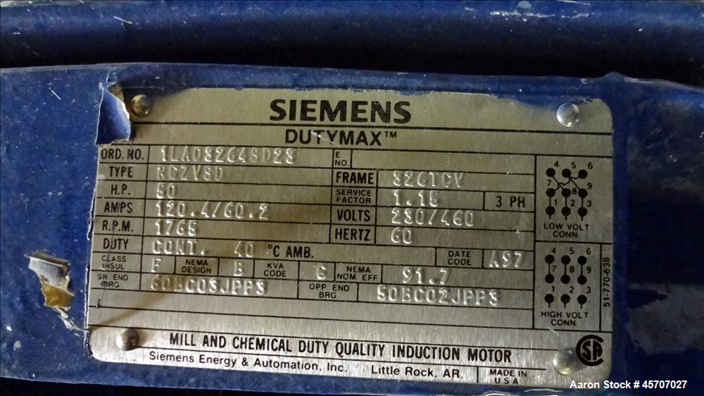 Used Netzsch Horizontal Media Mill, Model LMC60(X), Carbon Steel Jacketed Chamber, Porcelain Lined. Capacity 49.5 liters. Chamber approximately 11-3/4" diameter x 36" long, with no disks or separator...
