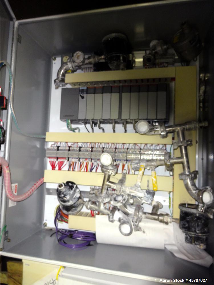 Used Netzsch Horizontal Media Mill, Model LMC60(X), Carbon Steel Jacketed Chamber, Porcelain Lined. Capacity 49.5 liters. Chamber approximately 11-3/4" diameter x 36" long, with no disks or separator...