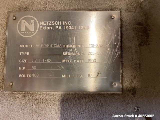 Used Netzsch LMC60(E)DCMS Series Small Media Mill