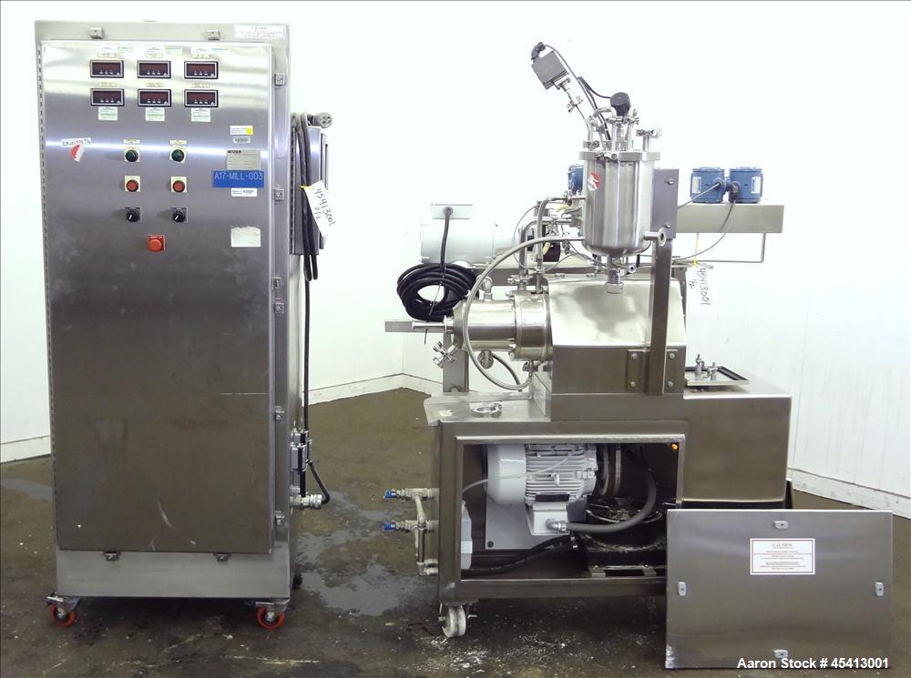 Used Stainless Steel Netzsch Small Horizontal Media Mill, Model LME4 / LMZ2