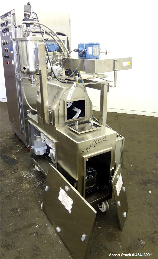 Used Stainless Steel Netzsch Small Horizontal Media Mill, Model LME4 / LMZ2